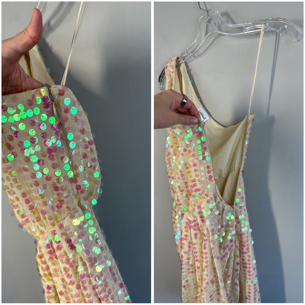 Saylor Kyrie Sequins One-Shoulder Dress Swiftie Lover Era Size XS Fairy Ethereal - Picture 16 of 16
